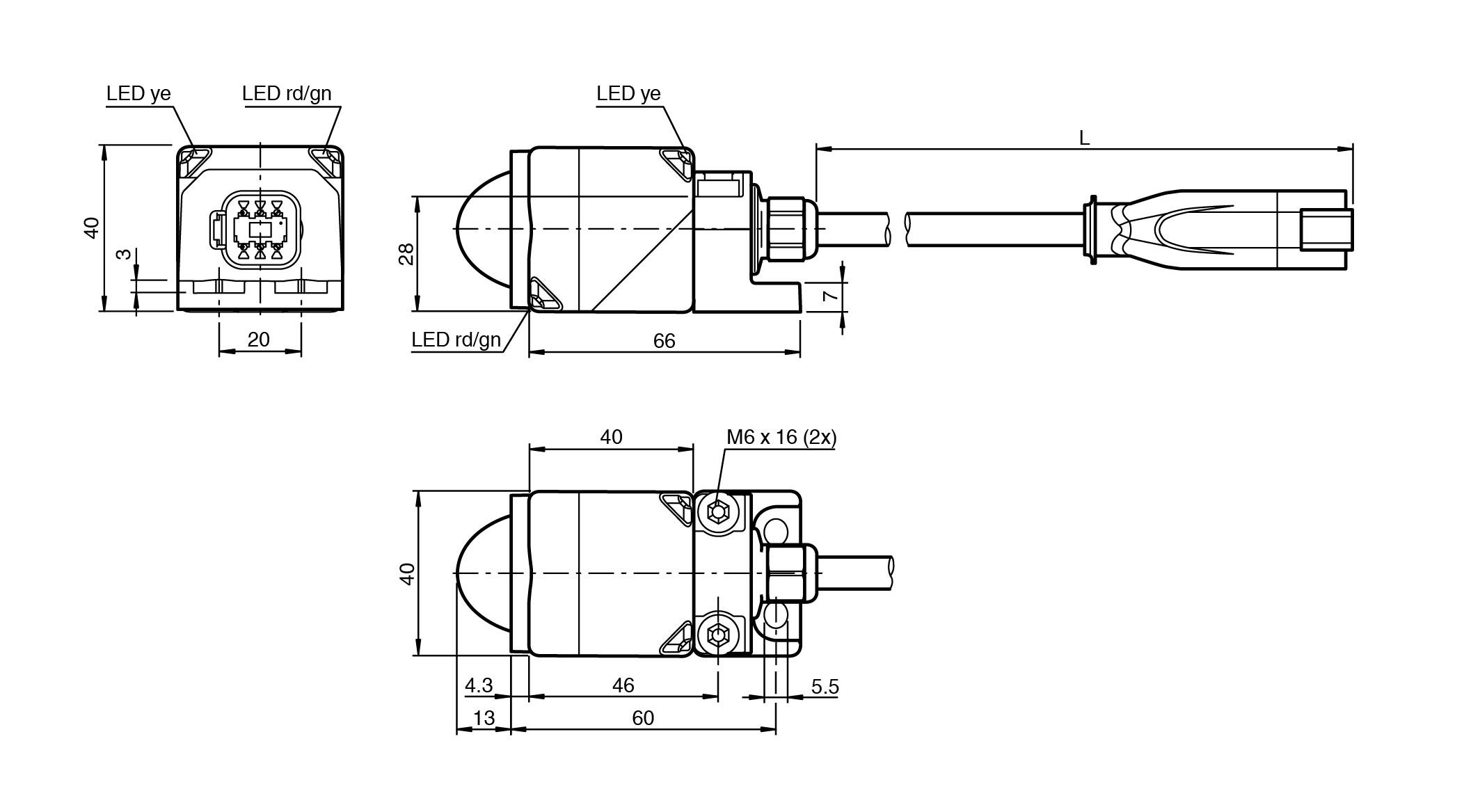 MWC25M-L2M-B16-0,3M-DT6P - Görsel 2