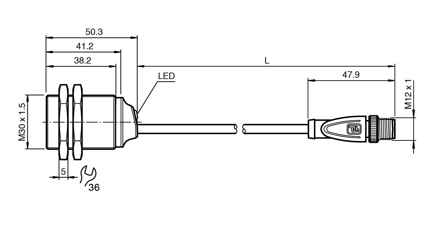 NBB10-30GM40-E2-0,69M-PUR-V1 - Görsel 2