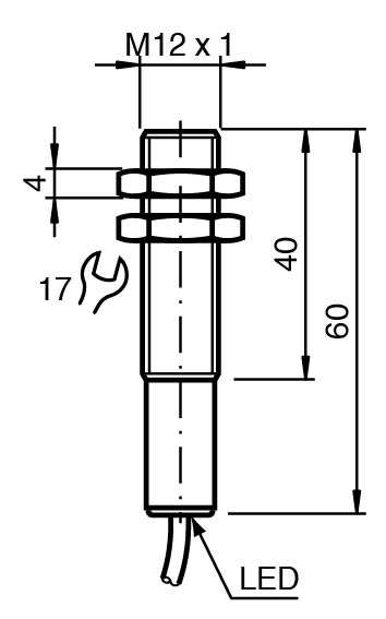 NBB2-12GK60-E2-5M PUR - Görsel 2