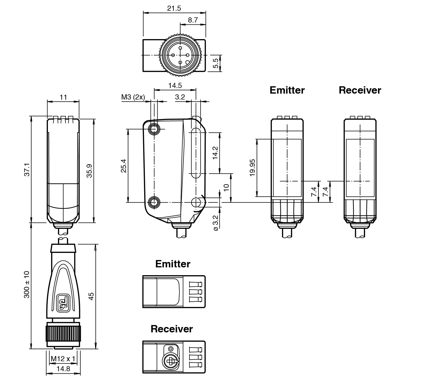 OBE12M-R100-S2EP1-IO-0,3M-V1 - Görsel 2